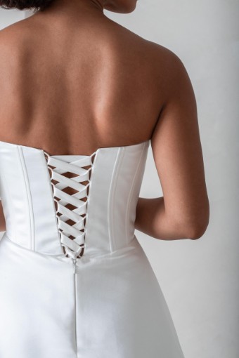 Ritzy Gowns Collection 5 #SW005 - Satin, Train 100cm #3 default Light Ivory thumbnail