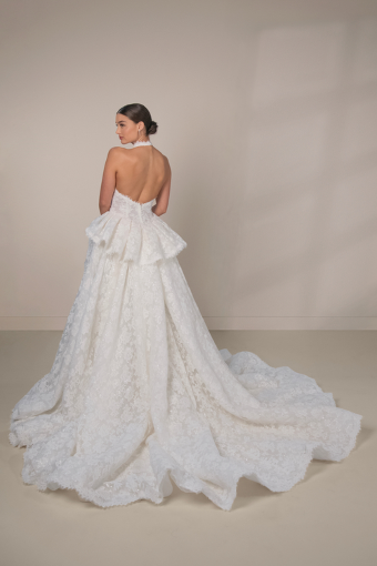 Martina Liana Luxe #LE1473 #1 (IVIV-PL) Ivory Lace & Tulle over Ivory Gown w Porcelain Tulle Illusion thumbnail