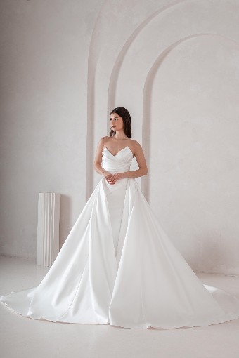 Ritzy Bridal #R25W18 With Overskirt #4 default Ivory thumbnail
