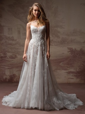 Maggie Sottero #HADLEY (F6MB135A01) #0 default All Ivory (gown with Ivory Illusion) thumbnail