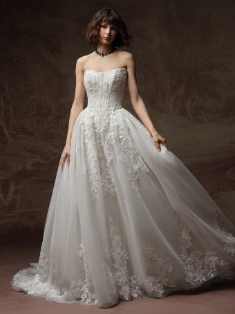 Maggie Sottero #LYRA (F6MS204A01) #0 default All Ivory (gown with Ivory Illusion) thumbnail