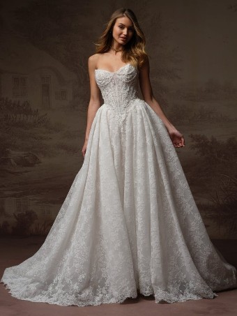 Maggie Sottero #RYLAND (F6MK055A01) #0 default All Ivory (gown with Ivory Illusion) thumbnail