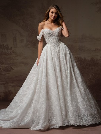 Maggie Sottero #RYLAND (F6MK055A01) #2 All Ivory (gown with Ivory Illusion) thumbnail