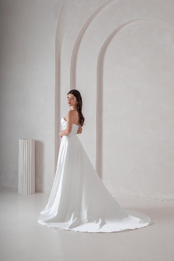 Ritzy Bridal #R25W12 - With Lace and Sleeves #3 default Ivory thumbnail