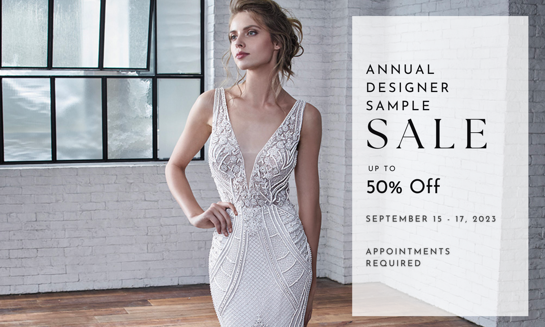 Annual Designer Sample Sale Desktop